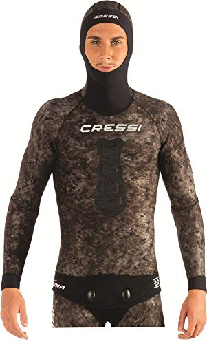 Cressi Tracina Jacket Wetsuit - Freitauchen und Fischen Neoprenanzug Jacke in Neopren Gefüttert Außen Glatt Innen, Erhältlich in der Version 3.5/5/7 mm für Männer Cressi Tracina Jacket Wetsuit - Freitauchen und Fischen Neoprenanzug Jacke in Neopren Gefüttert Außen Glatt Innen, Erhältlich in der Version 3.5/5/7 mm für Männer von CRESSI