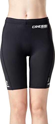 Cressi Unisex-Adult Armor Lady Rash Guard Shorts Schützender Rashguard für SUP und Wassersport, Schwarz, L/4 von Cressi