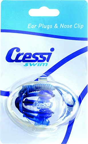 Cressi Unisex-Adult Ear Plugs & Nose Clip Nasenklammern-& Ohrenstöpselsets für Schwimmer, Blau, Eine Größe Cressi Unisex-Adult Ear Plugs & Nose Clip Nasenklammern-& Ohrenstöpselsets für Schwimmer, Blau, Eine Größe von CRESSI