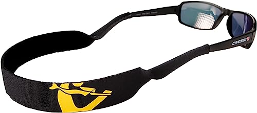 Cressi Unisex-Adult Eyewear Neo Retainer Schwimmendes Neoprenband für Brillen, Schwarz/Gelb, Einheitsgröße von CRESSI