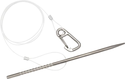 Cressi Unisex-Adult Fish Holder Fischernadel mit Nylonkabel und Karabiner, Silber, Einheitsgröße Cressi Unisex-Adult Fish Holder Fischernadel mit Nylonkabel und Karabiner, Silber, Einheitsgröße von CRESSI
