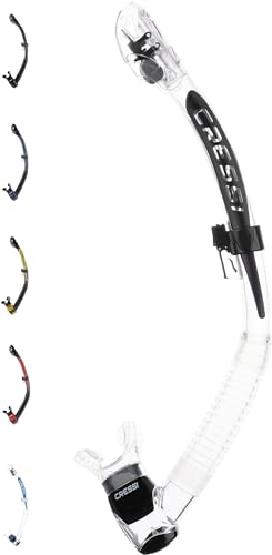 Cressi Unisex-Adult Itaca Ultra Dry Snorkel Trockenes Freitauchen und Schnorcheln, Transparent/Schwarz, Einheitsgröße Cressi Unisex-Adult Itaca Ultra Dry Snorkel Trockenes Freitauchen und Schnorcheln, Transparent/Schwarz, Einheitsgröße von CRESSI