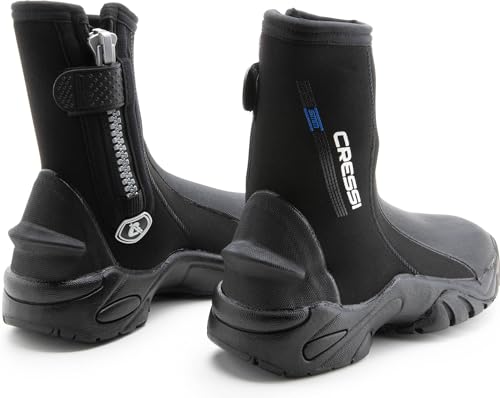 Cressi Korsor Rigide Sole Boots 5mm - Rigide Sole Boots 6mm Tauchstiefel aus 5mm Neopren mit starrer Sohle, Schwarz Cressi Korsor Rigide Sole Boots 5mm - Rigide Sole Boots 6mm Tauchstiefel aus 5mm Neopren mit starrer Sohle, Schwarz von CRESSI