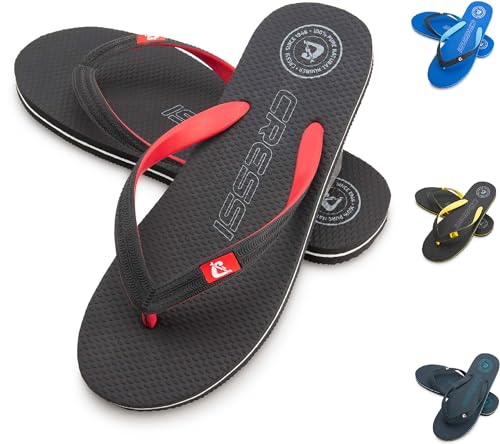 CRESSI Leaf Flip Flop - Unisex Flip Flops für Strand und Pool, Schwarz/Rot, 39/40 CRESSI Leaf Flip Flop - Unisex Flip Flops für Strand und Pool, Schwarz/Rot, 39/40 von CRESSI