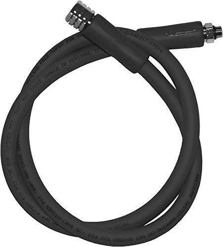 Cressi Unisex-Adult Lp Hose Safeflex 210Cm/82In Only For T10Cromosc/Galaxyad. R Schlauch BP Whip Für T10CromoSC / GalaxyAd.R, Schwarz, 210 cm von Cressi