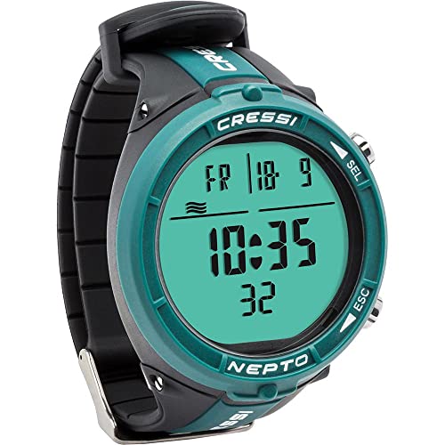 Cressi Unisex-Adult Nepto Watch Computer Freitauchen Computeruhr, Grün, Einheitsgröße Cressi Unisex-Adult Nepto Watch Computer Freitauchen Computeruhr, Grün, Einheitsgröße von CRESSI