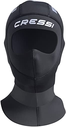 Cressi Unisex-Adult Orust Hood 5mm, Schwarz/Silber, S/2 von Cressi