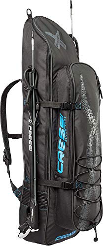Cressi Unisex-Adult Piovra Fins Backpack XL Flossen Rucksack/Tasche zum Transportieren und Schutz von Apnoe sowie Unterwasserfischen und Zubehör, Schwarz von Cressi