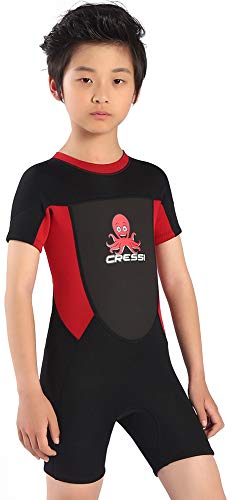 Cressi Unisex-Baby Smoby Shorty Wetsuit Neoprenanzug 2 mm für Kinder, Schwarz/Rot, 1/2 Jahre Cressi Unisex-Baby Smoby Shorty Wetsuit Neoprenanzug 2 mm für Kinder, Schwarz/Rot, 1/2 Jahre von CRESSI