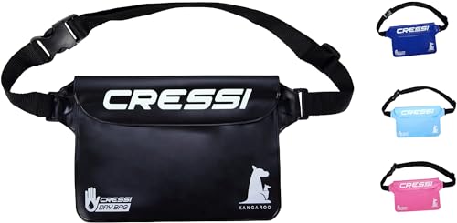 CRESSI Kangaroo Dry Pouch Black - 1 Erwachsene Kangaroo Dry Pouch Wasserdichter Beutel, Schwarz, Einheitsgröße, Unisex von Cressi