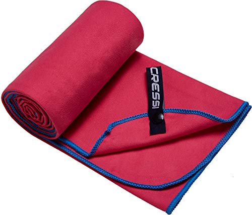 Cressi Schnelltrockentuch, Mikrofaser Unisex-Sporthandtuch für Erwachsene, Rot/Blau, 60 x 120 cm Cressi Schnelltrockentuch, Mikrofaser Unisex-Sporthandtuch für Erwachsene, Rot/Blau, 60 x 120 cm von CRESSI