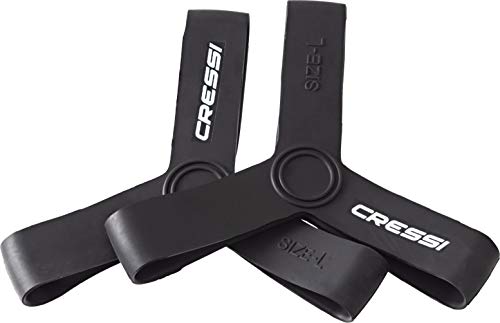 Cressi Unisex-Erwachsene Rubber Fin Keeper, Black, Medium Flossenzubehör, schwarz Cressi Unisex-Erwachsene Rubber Fin Keeper, Black, Medium Flossenzubehör, schwarz von CRESSI