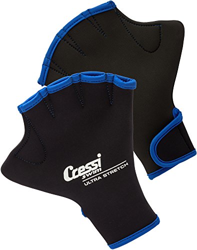 Cressi Unisex Erwachsene Swim Gloves Schwimmhandschuhe, Schwarz, Large von Cressi