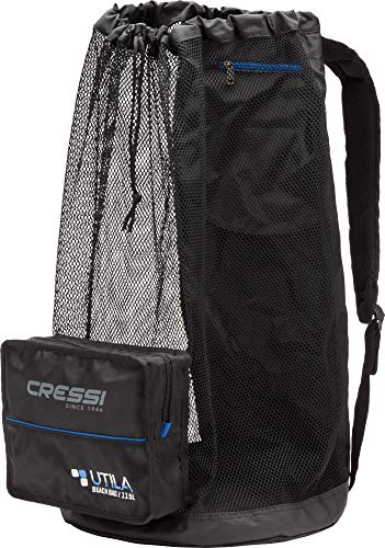 Cressi Unisex – Erwachsene Utila Bag Tauch Netzbeutel/Rucksack, Schwarz, 85 LT von CRESSI