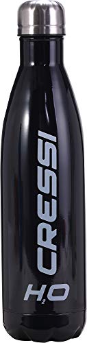 Cressi Unisex Erwachsene Water Bottle H20 Sportflasche aus Edelstahl 500 ml, Schwarz, 750 ml Cressi Unisex Erwachsene Water Bottle H20 Sportflasche aus Edelstahl 500 ml, Schwarz, 750 ml von CRESSI