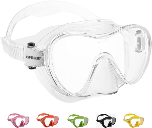 Cressi F1 Maske - Rahmenlose Maske zum Tauchen und Schnorcheln, Transparent, Einheitsgröße, Unisex Erwachsene Cressi F1 Maske - Rahmenlose Maske zum Tauchen und Schnorcheln, Transparent, Einheitsgröße, Unisex Erwachsene von CRESSI