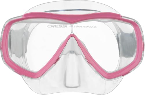 Cressi Estrella Jr - Maske zum Tauchen und Schnorcheln, Transparent/Rosa, Einheitsgröße, Kinder Unisex Cressi Estrella Jr - Maske zum Tauchen und Schnorcheln, Transparent/Rosa, Einheitsgröße, Kinder Unisex von CRESSI