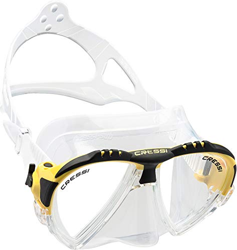 cressi Matrix Tauchen Schnorcheln Maske, Transparent/Gelb, Einheitsgröße von Cressi