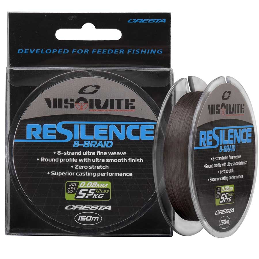 Cresta Visorate Resilence 8 150 M Braided Line Durchsichtig 0.080 mm Cresta Visorate Resilence 8 150 M Braided Line Durchsichtig 0.080 mm von Cresta