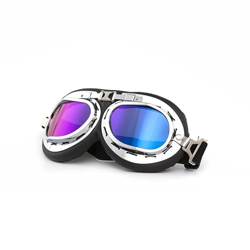 Cretassion Retro Ski Snowboard Brille Herren Damen, UV-Schutz Goggle, Motocross Brille Helmkompatible, Anti-Fog Skibrille, Sportbrille für Skifahren Motorrad Fahrrad Skaten Cretassion Retro Ski Snowboard Brille Herren Damen, UV-Schutz Goggle, Motocross Brille Helmkompatible, Anti-Fog Skibrille, Sportbrille für Skifahren Motorrad Fahrrad Skaten von Cretassion