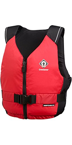 Crewsaver Bootfahren und Segeln - Response 50N Kajak-Jolle PFD-Schwimmhilfe für Wassersportler Rot - Unisex - Leichtgewicht, S/M von Crewsaver