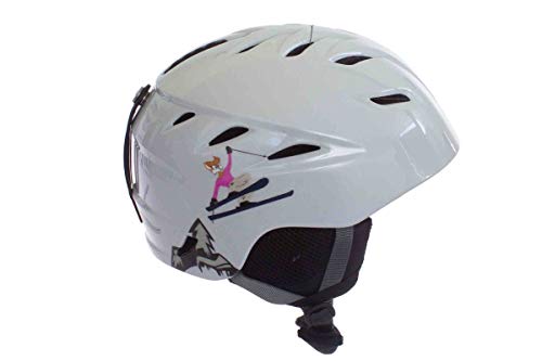 Crivit Sports Damen/Herren Skihelm/Snowboardhelm - Extraleicht Weiß XS 52-54cm von Crivit