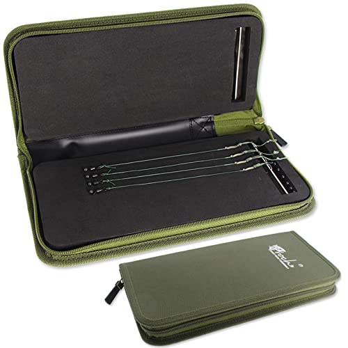 Croch Karpfen Zubehör Rig Tasche mit 20 Pins für Karpen Rigs Vorfächer Grün Croch Karpfen Zubehör Rig Tasche mit 20 Pins für Karpen Rigs Vorfächer Grün von Croch