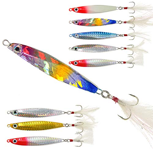 Croch Pilker 8 stück Köder für Raubfischen Angeln Norwegen Dorschangeln 22g-30g Croch Pilker 8 stück Köder für Raubfischen Angeln Norwegen Dorschangeln 22g-30g von Croch