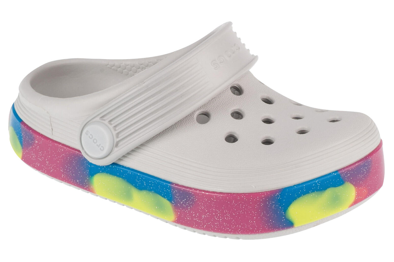 Badelatschen Mädchen Off Court Glitter Band Clog T von Crocs