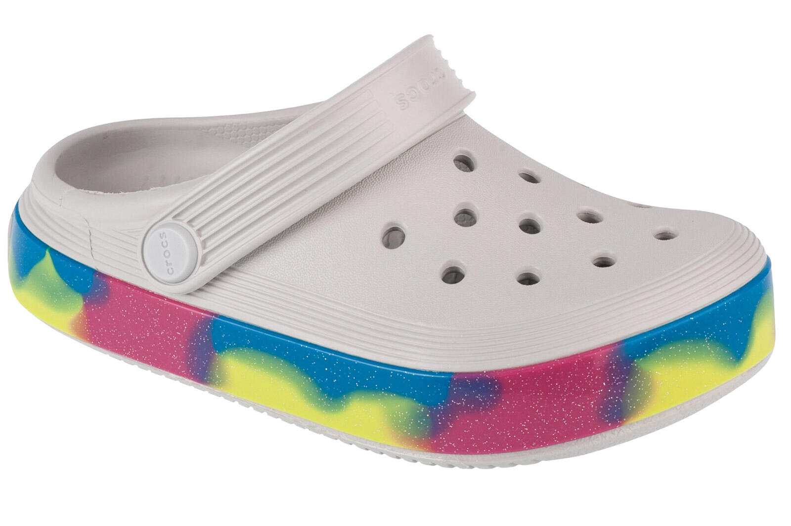 Badelatschen Mädchen Off Court Glitter Band Kids Clog von Crocs