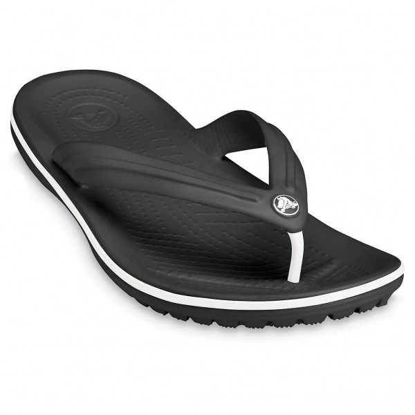 Crocs - Crocband Flip - Sandalen Gr M11 schwarz/grau von Crocs