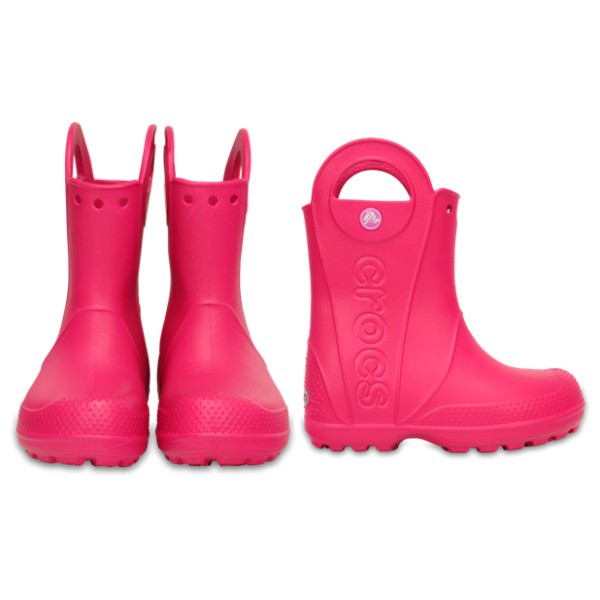 Crocs - Handle It Rain Boot Kids - Gummistiefel Gr J1 rosa Crocs - Handle It Rain Boot Kids - Gummistiefel Gr J1 rosa von Crocs