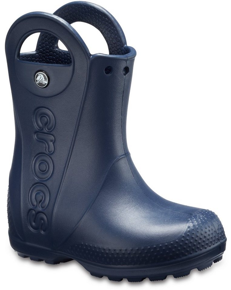 Crocs Handle It Rain Boot Kids Gummistiefel Regenstiefel, Matsch-Schuh, Regenschuh zum Schlupfen, mit Anziehlasche von Crocs