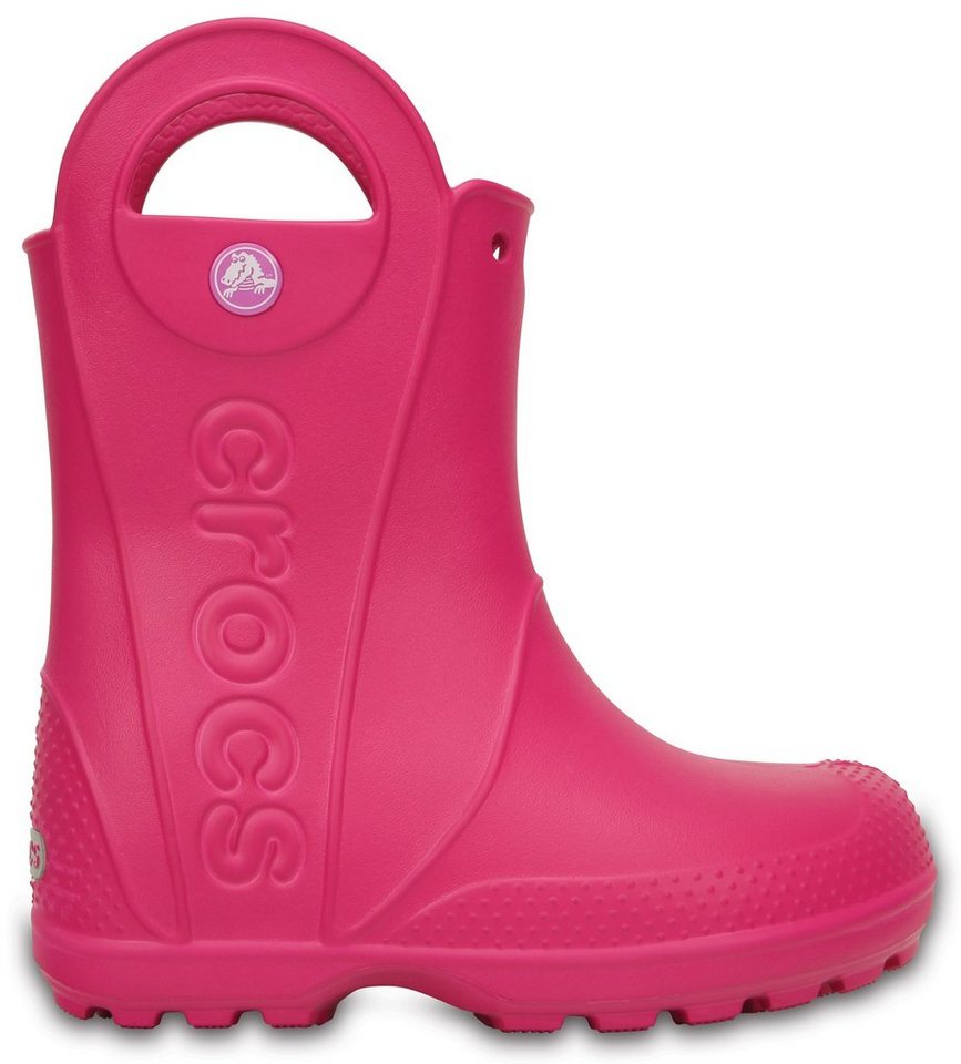 Crocs Handle It Rain Boot Kids Gummistiefel Regenstiefel, Matsch-Schuh, Regenschuh zum Schlupfen, mit Anziehlasche von Crocs