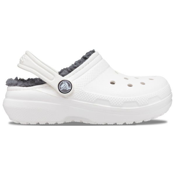 Crocs - Kid's Classic Lined Clog - Hüttenschuhe Gr J1 weiß/grau Crocs - Kid's Classic Lined Clog - Hüttenschuhe Gr J1 weiß/grau von Crocs