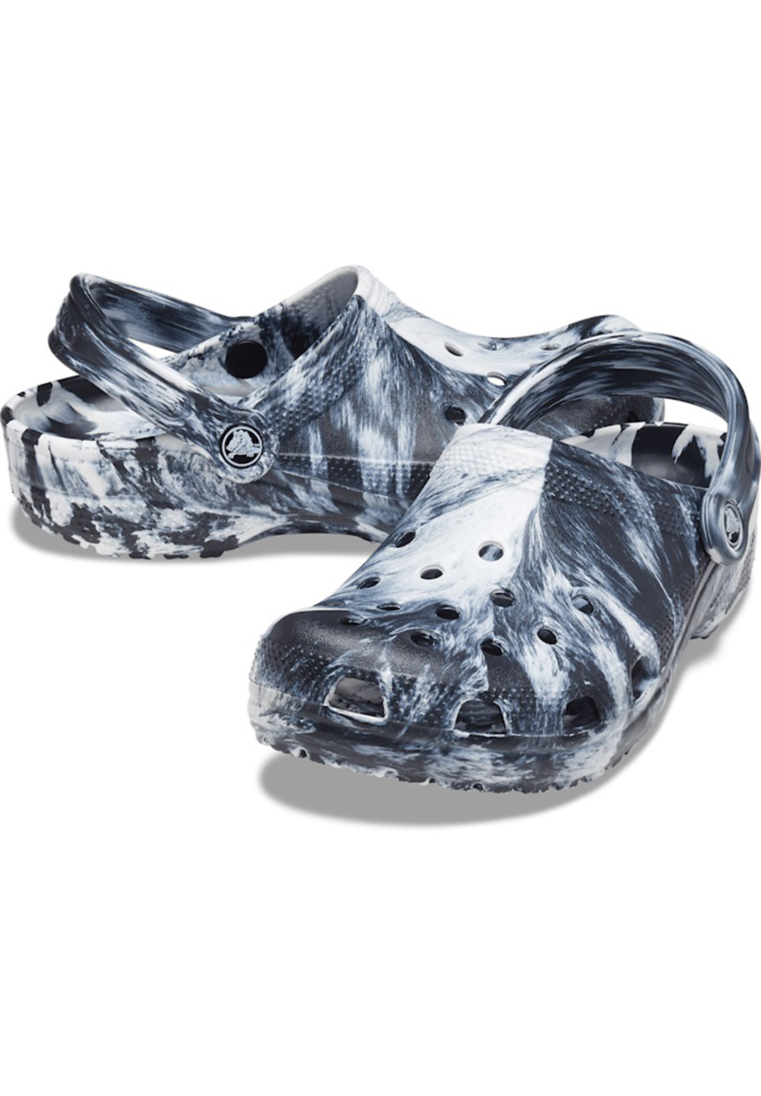 Crocs Marbled Classic Clog Unisex Erwachsene Sandale 206867-103 Weiß/Schwarz Crocs Marbled Classic Clog Unisex Erwachsene Sandale 206867-103 Weiß/Schwarz von Crocs