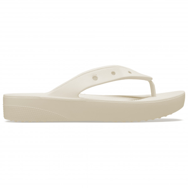 Crocs - Women's Classic Platform Flip - Sandalen Gr W7 beige von Crocs