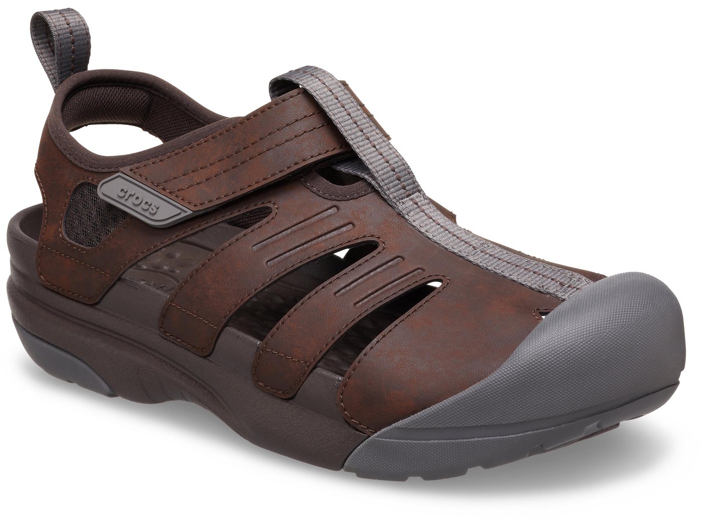 Crocs Yukon Fisherman Sandale Halbschuh, Slipper, Trekkingschuh mit praktischem Klettverschluss von Crocs