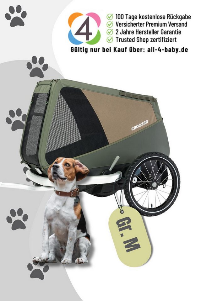 Croozer Fahrradhundeanhänger Dog Enna Hundeanhänger. Für Hunde bis 35 kg. Croozer Fahrradhundeanhänger Dog Enna Hundeanhänger. Für Hunde bis 35 kg. von Croozer