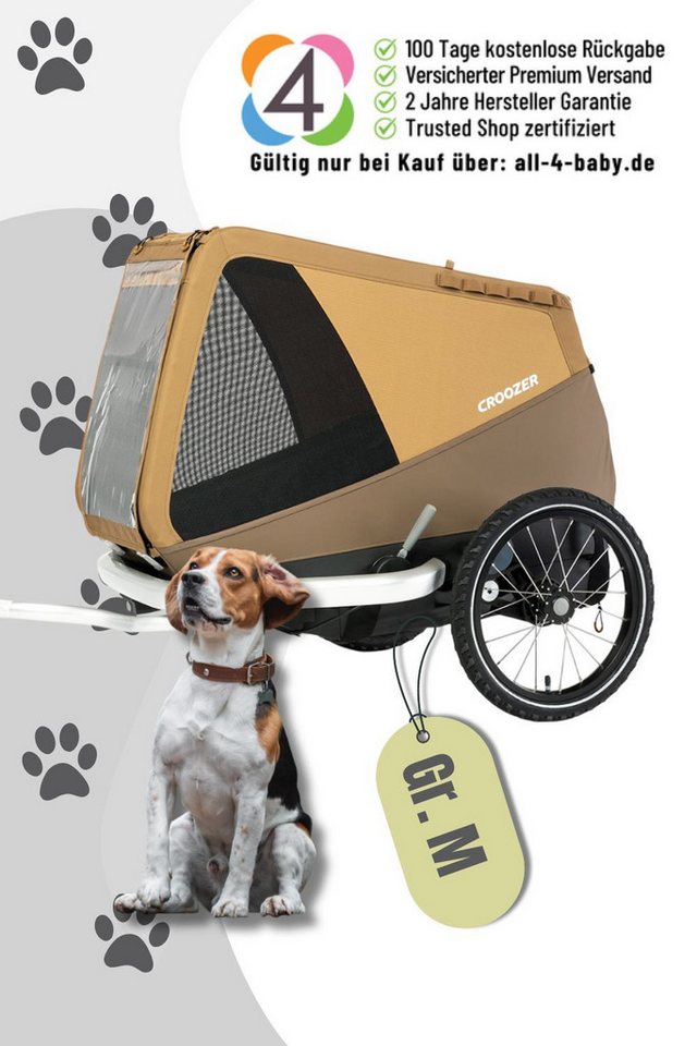 Croozer Fahrradhundeanhänger Dog Enna Hundeanhänger. Für Hunde bis 35 kg. Croozer Fahrradhundeanhänger Dog Enna Hundeanhänger. Für Hunde bis 35 kg. von Croozer