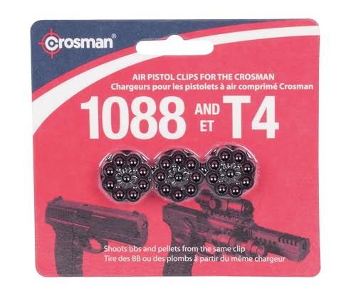 Crosman 488 8-Schoß Drehklammern für T4 / 1088 Luftpistolen (3er-Pack) von Crosman