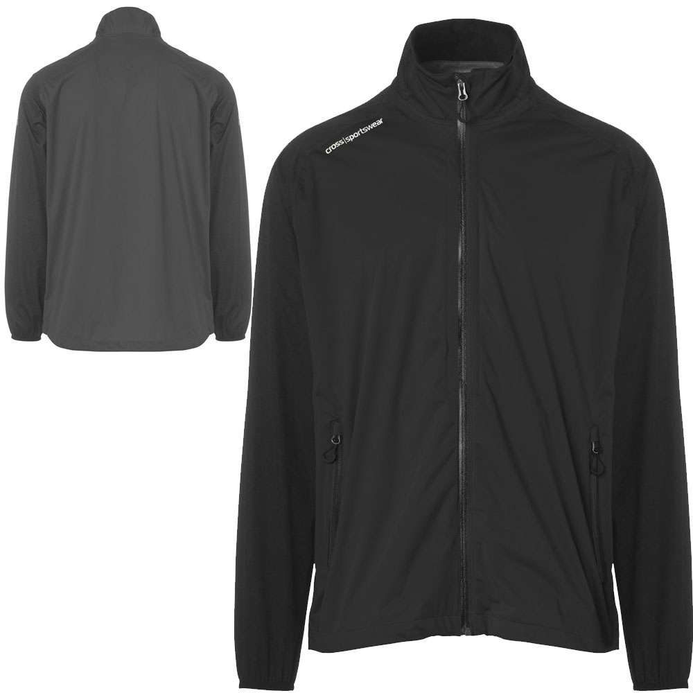 'Cross Golf Hurrican Herren Regenjacke 2021 schwarz' von Cross