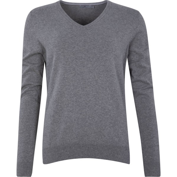 Cross Pullover Classic V-Neck grau von Cross