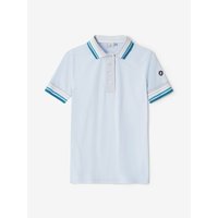 Cross STRIPE Halbarm Polo hellblau von Cross