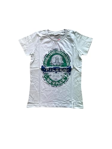 Cruzcampo Damen Camiseta Pilsen Pearl Woman Unterhemd, Perlmutt, L Cruzcampo Damen Camiseta Pilsen Pearl Woman Unterhemd, Perlmutt, L von Cruzcampo