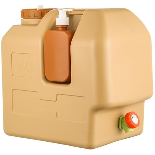 Csafyrt Camping -Wasserbehälter 13.6x9x13 20l große Kapazität PE Safe tragbare Wasserbehälter mit Zapfen für Outdoor Camping Csafyrt Camping -Wasserbehälter 13.6x9x13 20l große Kapazität PE Safe tragbare Wasserbehälter mit Zapfen für Outdoor Camping von Csafyrt