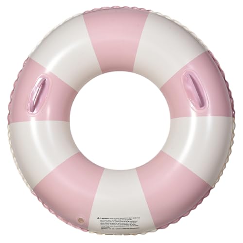 Ringpool Float 29 '' Große Schwimmringe PVC Pool -Röhrchen mit Griffen ＆ Pumpen aufblasbare Pool schwimmt Erwachsene Innenrohre für Pool Sommerpool Party Lake Beach Style 1 1 von Csafyrt