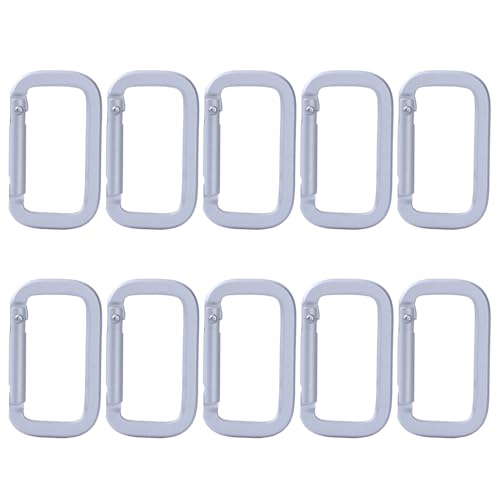 Csnbfiop 10Pcs Rechteck Clip Karabiner Haken Aluminium Legierungen Karabiner Clip Camping Wanderungen Rucksäcke Gürtel Csnbfiop 10Pcs Rechteck Clip Karabiner Haken Aluminium Legierungen Karabiner Clip Camping Wanderungen Rucksäcke Gürtel von Csnbfiop