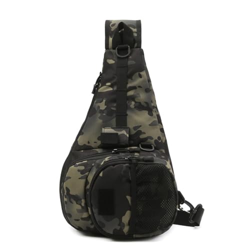 Csnbfiop Angelköder Rucksack Wandern Jagd Camping Angelausrüstung Umhängetasche Tackle Aufbewahrungstasche Leichte Brusttasche von Csnbfiop