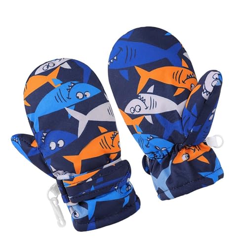 Csnbfiop Isolierte Skihandschuhe Für Kinder Cartoon Designs Winter Schneehandschuhe Thermo Fleece wasserdichte Handschuhe Paar Für Jungen Und Mädchen von Csnbfiop